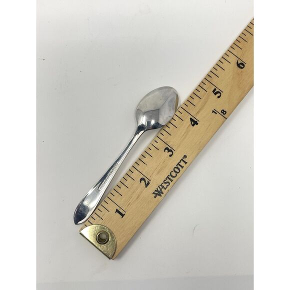 RETRONEU 18/8 Stainless Flatware ROSEANNE Set of 3 Demitasse Spoons 4 3/8” - Picture 2 of 4